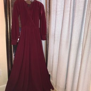 Burgundy dress
